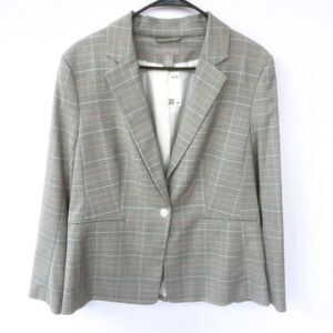 H&M Gray Blazer with Notched Lapels and Structured Shoulders